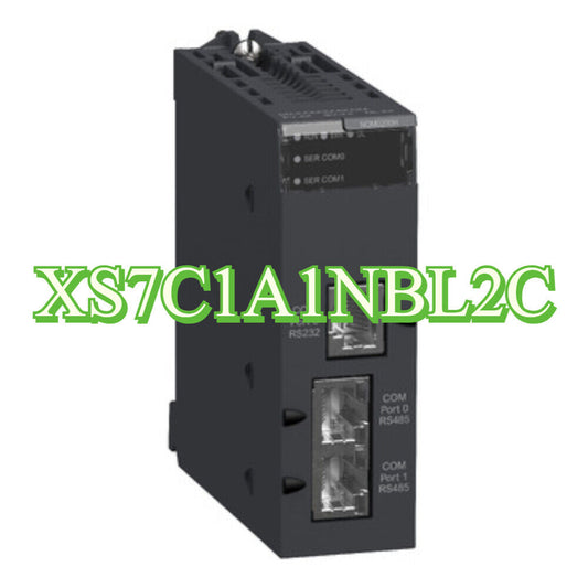 Schneider XS7C1A1NBL2 PLC module, industrial automation part, RS232 & RS485 ports, COM
