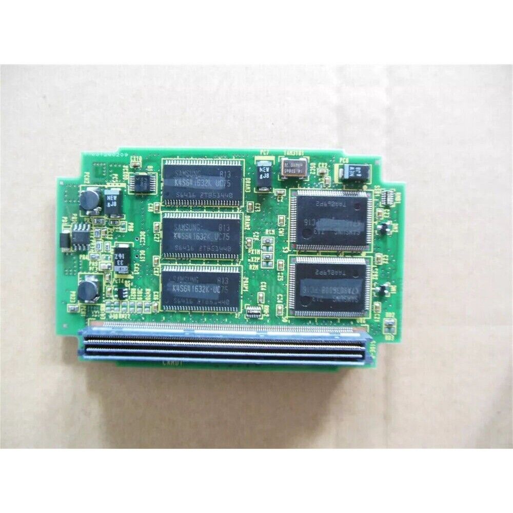 FANUC PLC A20B-3300-0313 board, industrial automation component, green circuit board with SAMSUNG chips, PLC module.