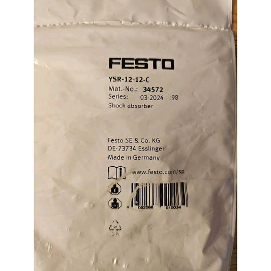 FESTO YSR-12-12-C shock absorber packaging, product details, industrial automation parts