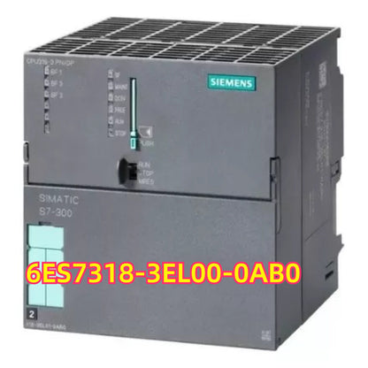 Siemens SIMATIC S7-300 PLC Module 6ES7318-3EL00-0AB0, gray industrial automation part.