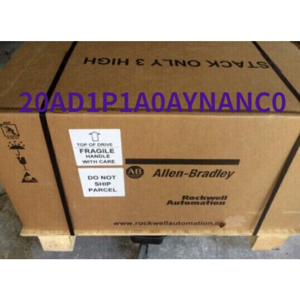 Allen-Bradley PowerFlex 70 AC Drive box, 20AD1P1A0AYNANC0, fragile handling, Rockwell Automation industrial control