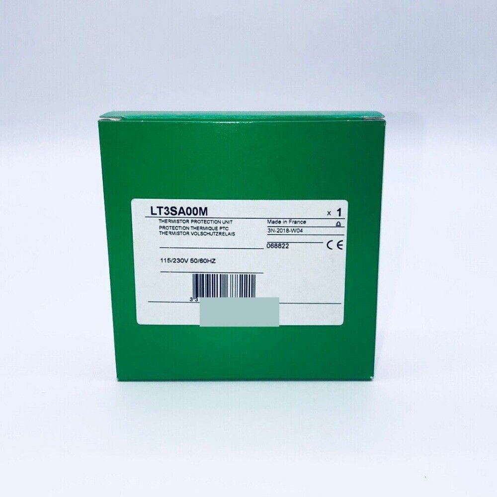 Schneider Electric LT3SA00M Thermistor Protection Unit in green box. New in box, Made in France.