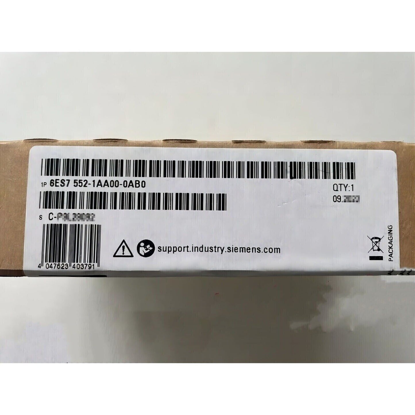 Siemens 6ES7 552-1AA00-0AB0 PLC Module Packaging, Industrial Automation Part, QTY:1