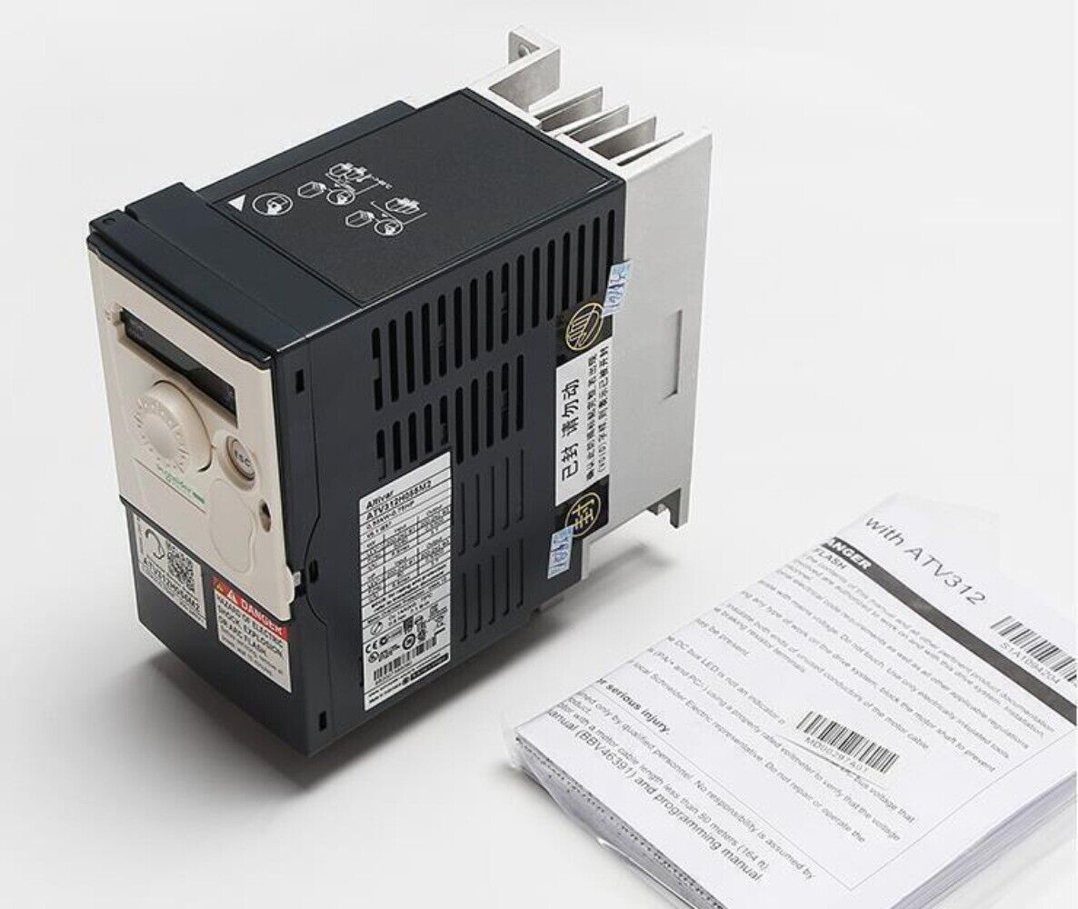 Schneider Electric ATV312 Drive, black and beige industrial equipment