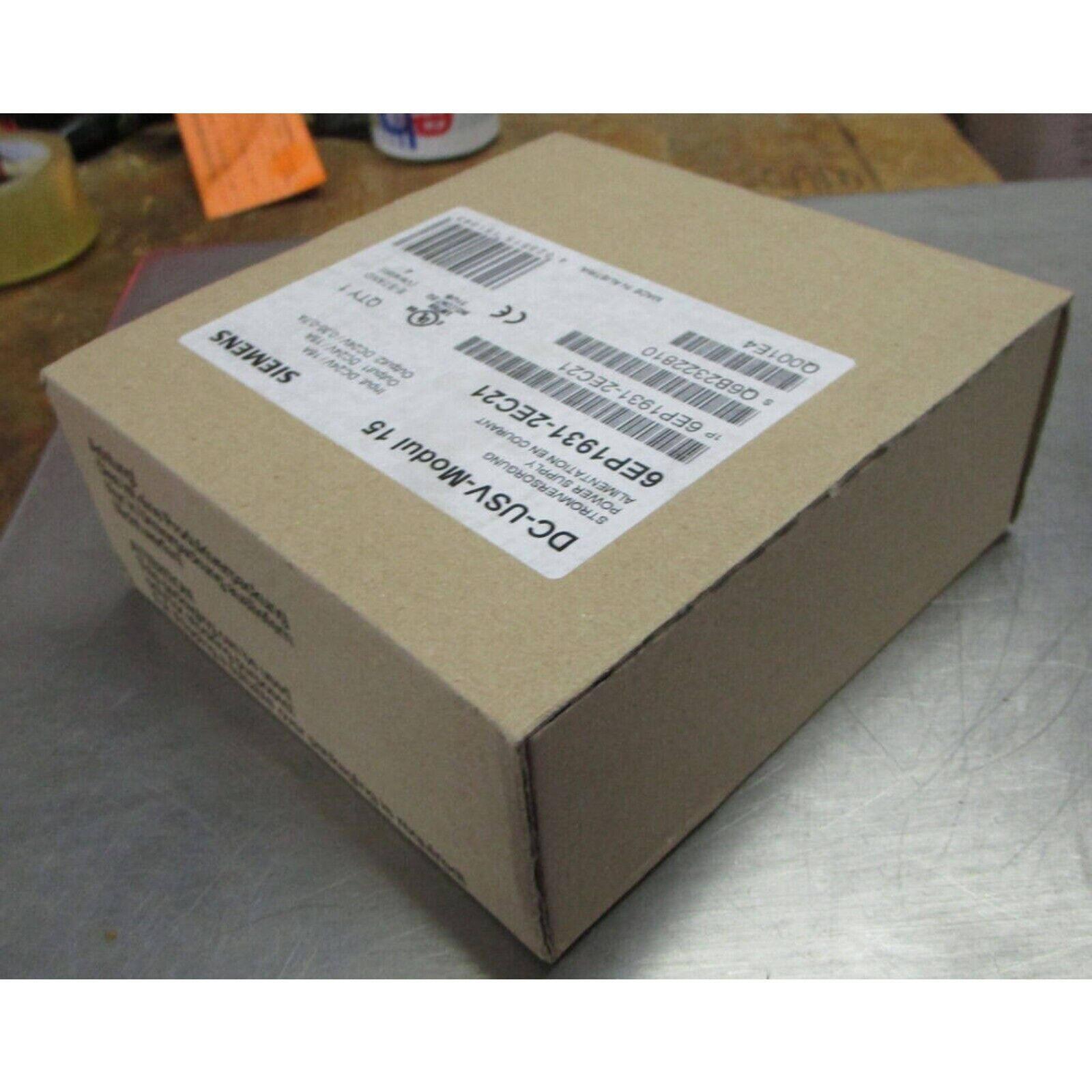 Siemens 6EP1931-2EC21 DC-USV-Modul 15 Power Supply Unit in original packaging. Industrial automation part.