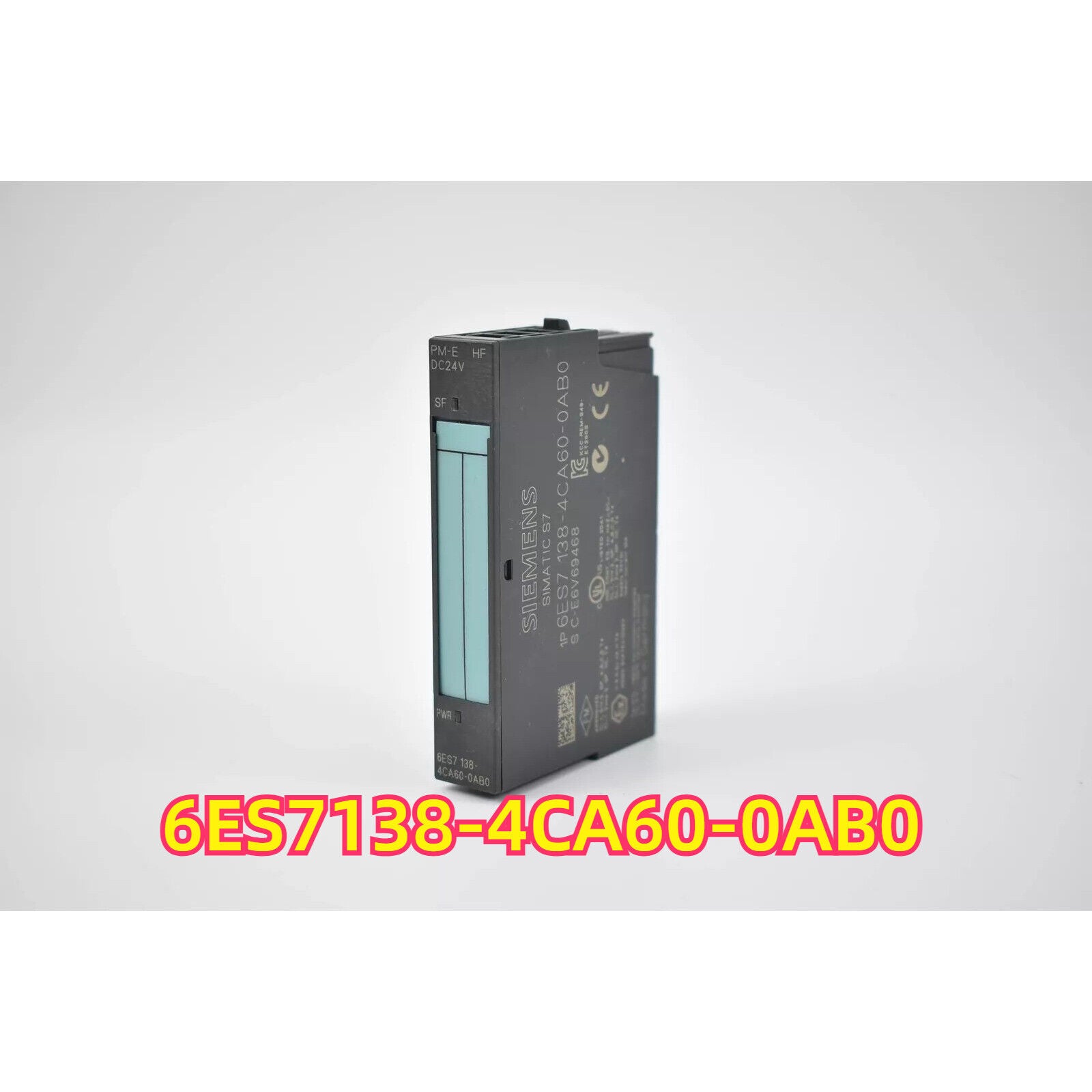Siemens SIMATIC S7 1P 6ES7 138-4CA60-0AB0 PM-E Power Modules for ET200S, PLC module.