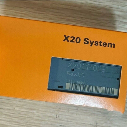B&R X20CP0291 PLC module, brand new, displayed on an orange box, X20 System.