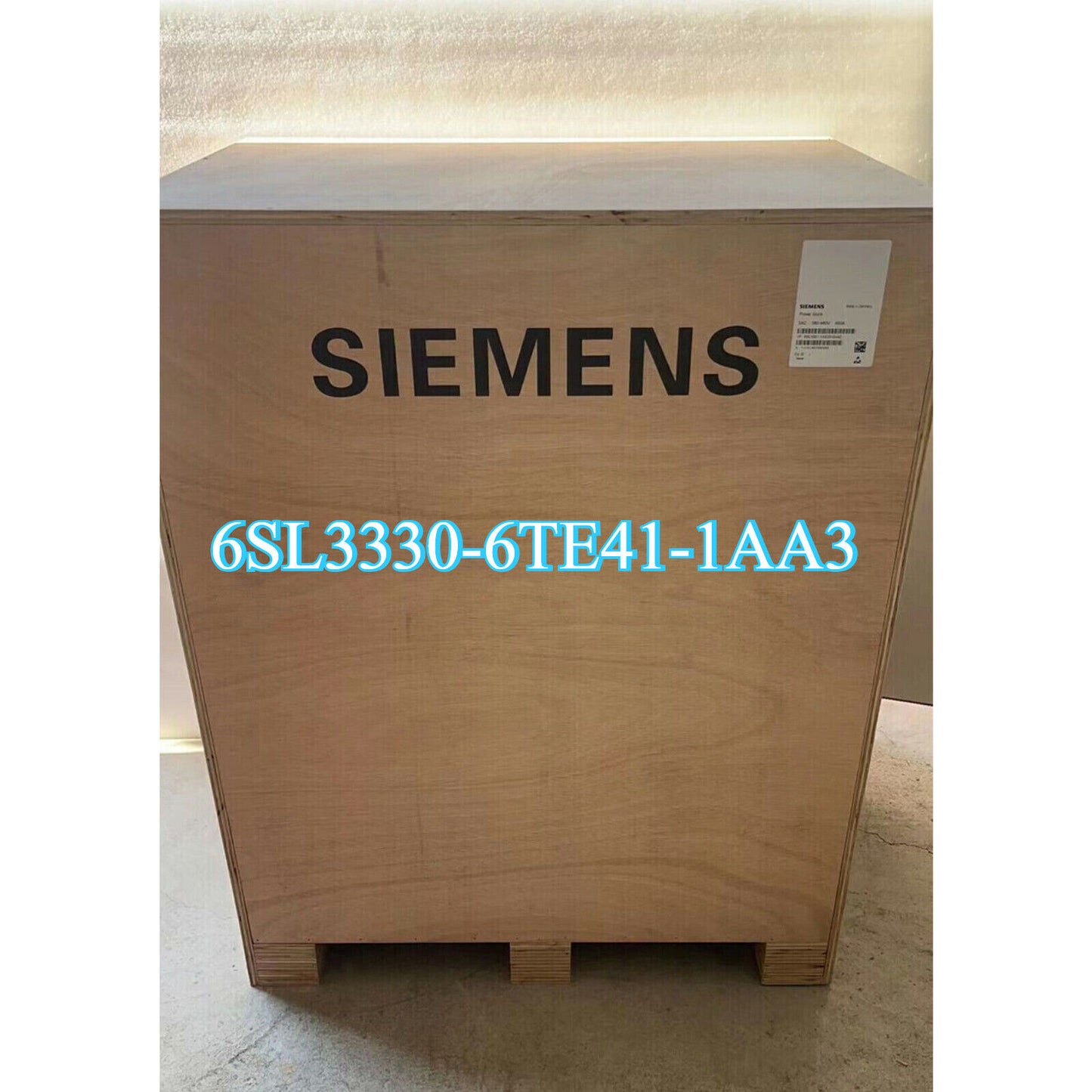 Siemens 6SL3330-6TE41-1AA3 Rectifier Module in wooden crate