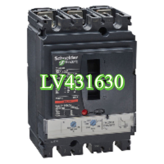 Schneider Electric LV431630 Molded Case Circuit Breaker, 3-pole, 400A, for electrical distribution systems.