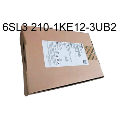 Siemens SINAMICS G120C frequency converter 6SL3210-1KE12-3UB2 in original packaging, industrial automation part.