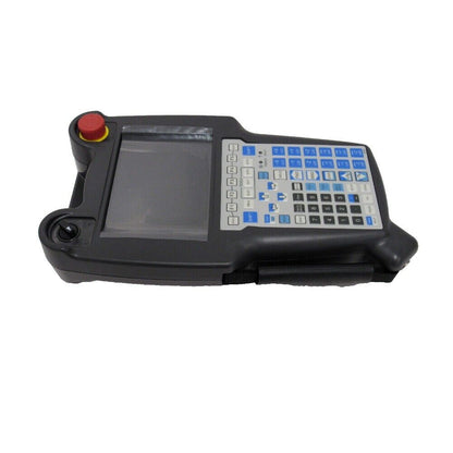 FANUC A05B-2518-C204#EMH Teach Pendant with screen, buttons and joystick, black industrial control panel for automation.