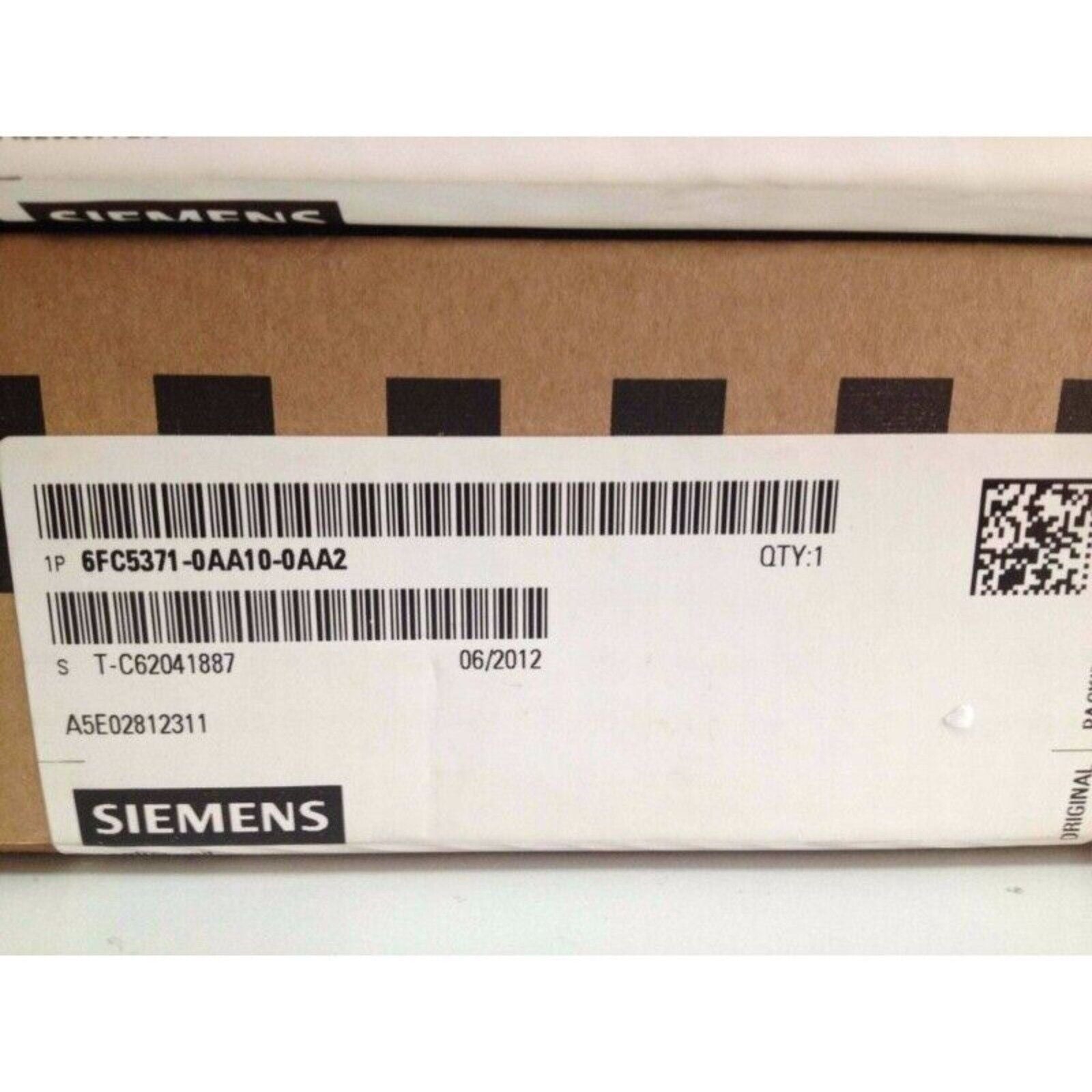 Siemens 6FC5371-0AA10-0AA2 CNC hardware part label, QTY:1