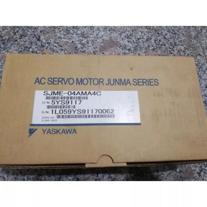 YASKAWA SJME-04AMA4C Servo Motor in box. New industrial automation part, model SJME-04AMA4C.