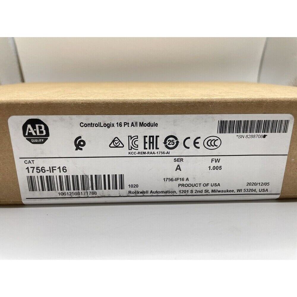 Allen-Bradley 1756-IF16 ControlLogix 16 Pt A/I Module, Product of USA, Rockwell Automation