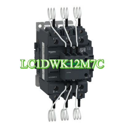Schneider LC1DWK12M7C Contactor, industrial automation part with wiring and green text overlay