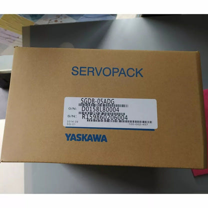 YASKAWA SGDB-05ADG Servopack in brown box. Industrial automation servo drive product.