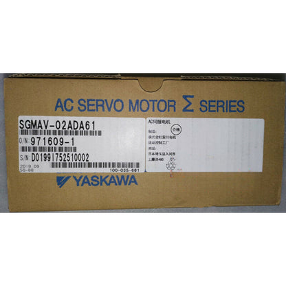 YASKAWA SGMAV-02ADA61 AC Servo Motor in box, new in box, manufactured by Yaskawa Electric.