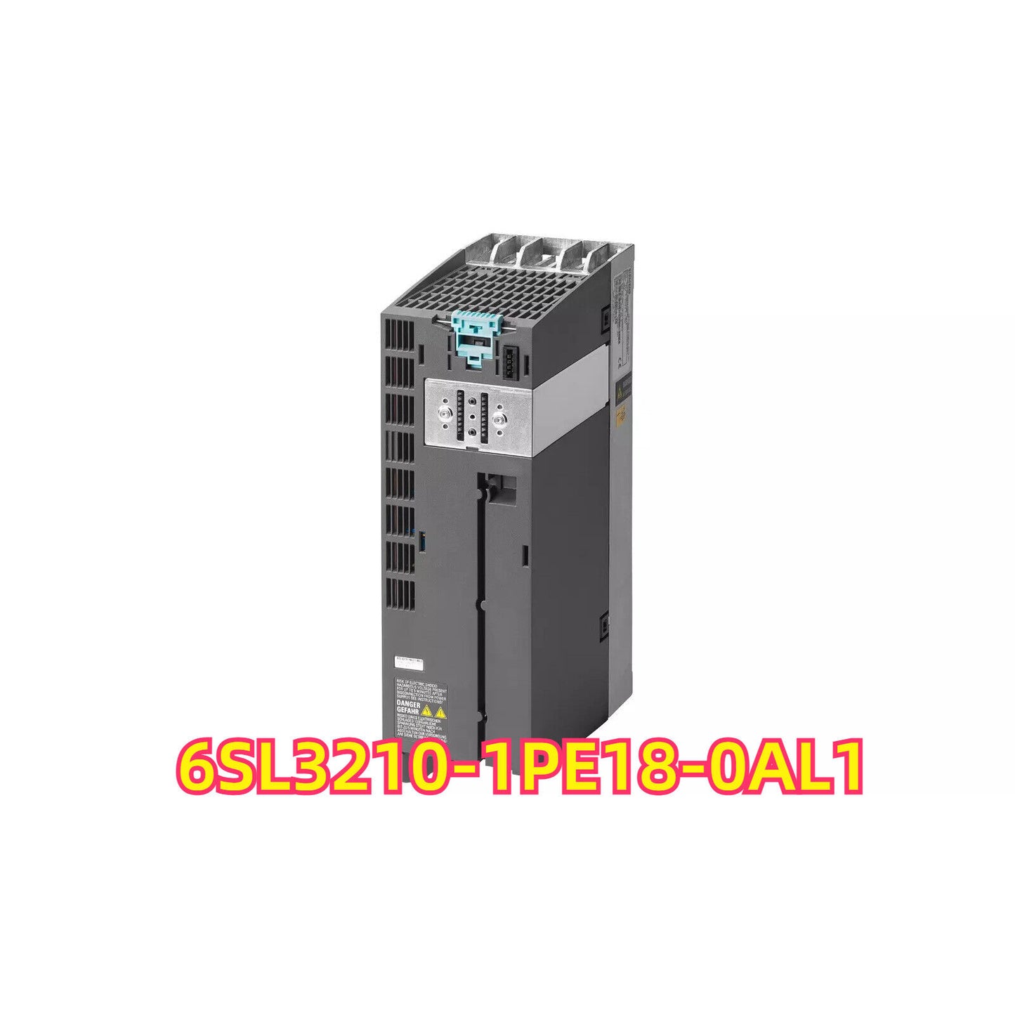 Siemens SINAMICS V20 6SL3210-1PE18-0AL1 drive, gray housing with blue components