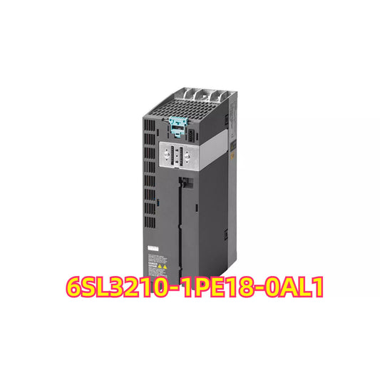 Siemens SINAMICS V20 6SL3210-1PE18-0AL1 drive, gray housing with blue components