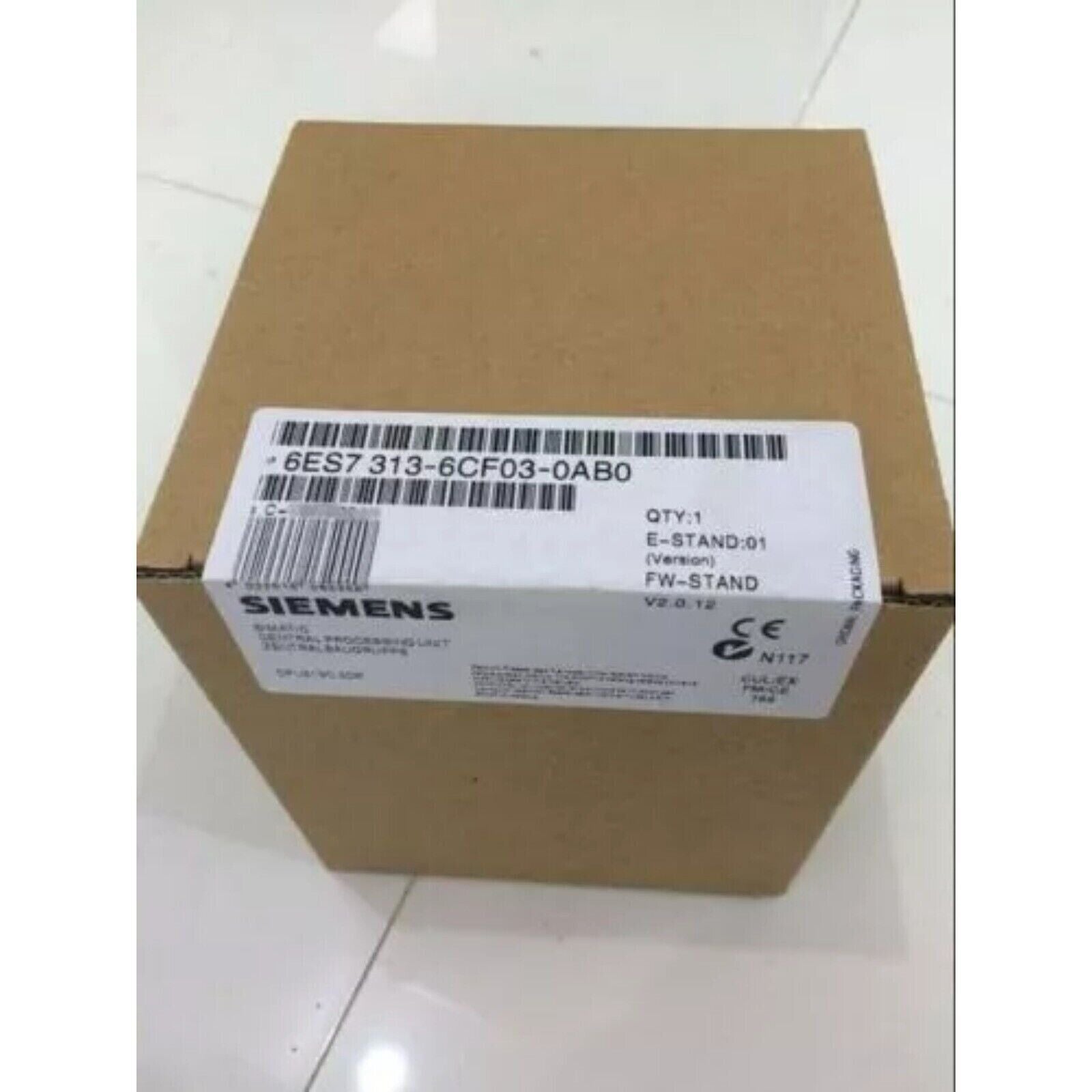 Siemens SIMATIC S7-300 CPU 313C-2 DP module in box, 6ES7 313-6CF03-0AB0, with product label, industrial automation PLC