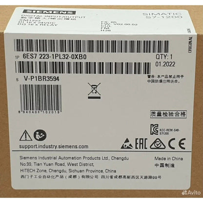 Siemens SIMATIC S7-1200 SM1223 Digital I/O Module 6ES7 223-1PL32-0XB0 box, 16 DI, 16 DQ relay, Made in China