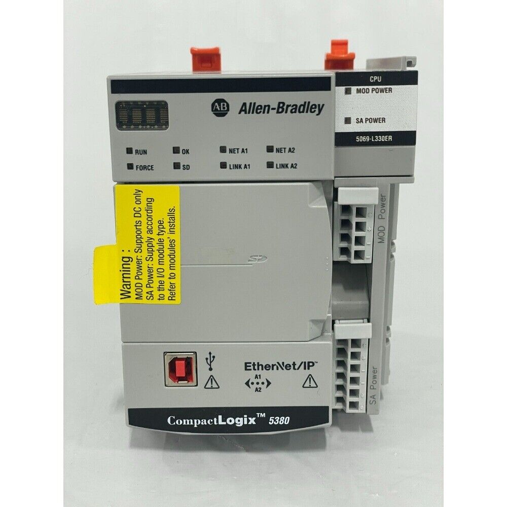 Allen-Bradley CompactLogix 5380 PLC Controller, Ethernet/IP, industrial automation part