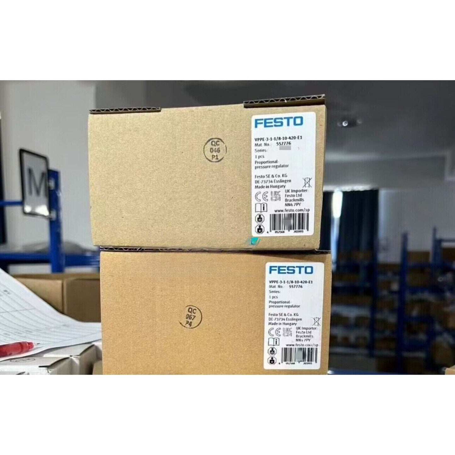 FESTO VPPE-3-1-1/8-10-420-E1 Proportional Pressure Regulator box, brand new