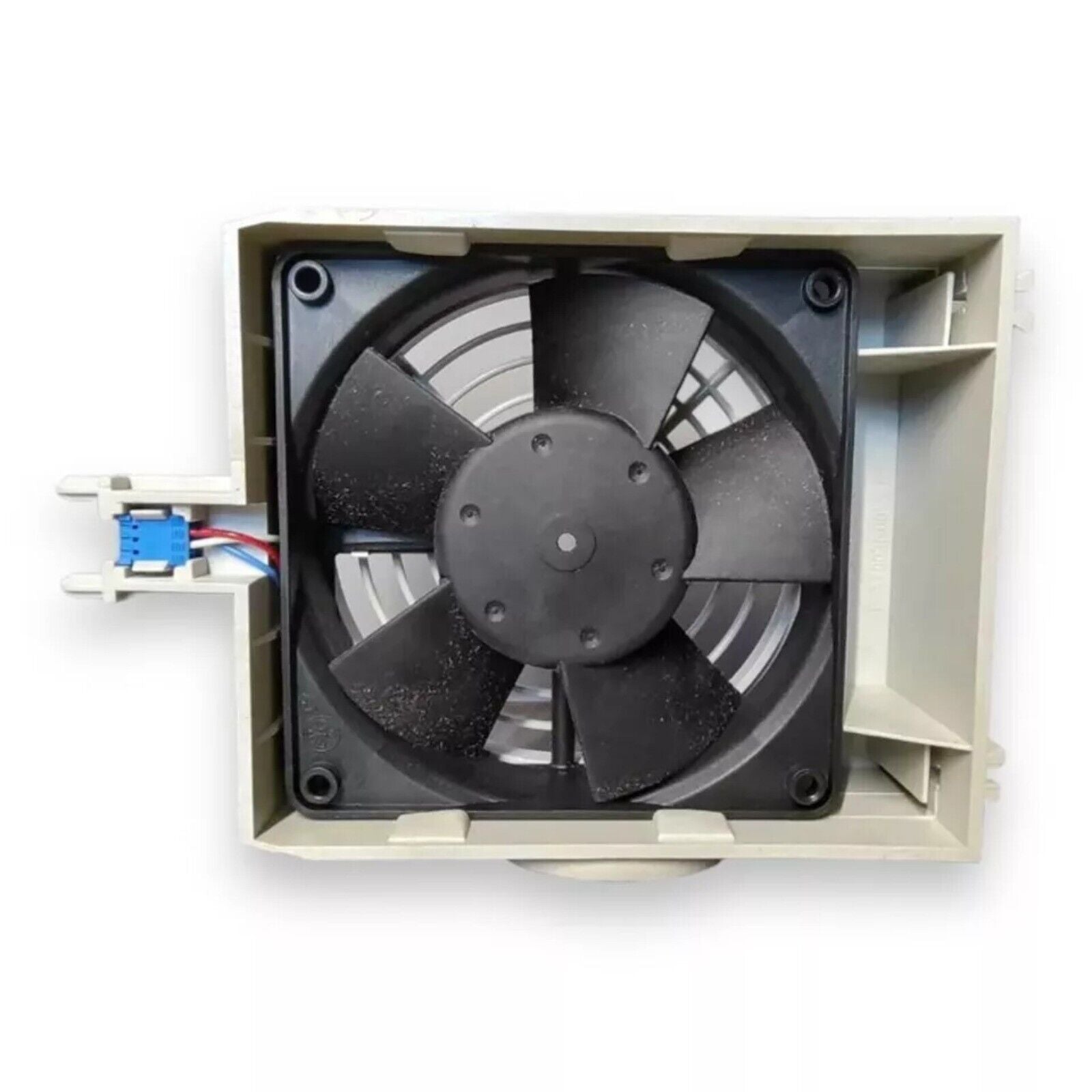 Siemens PLC component cooling fan, black blades, beige housing, 6FC5147-0AA07-0AA1
