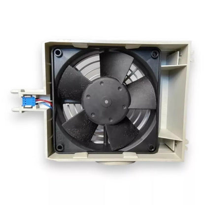 Siemens PLC component cooling fan, black blades, beige housing, 6FC5147-0AA07-0AA1