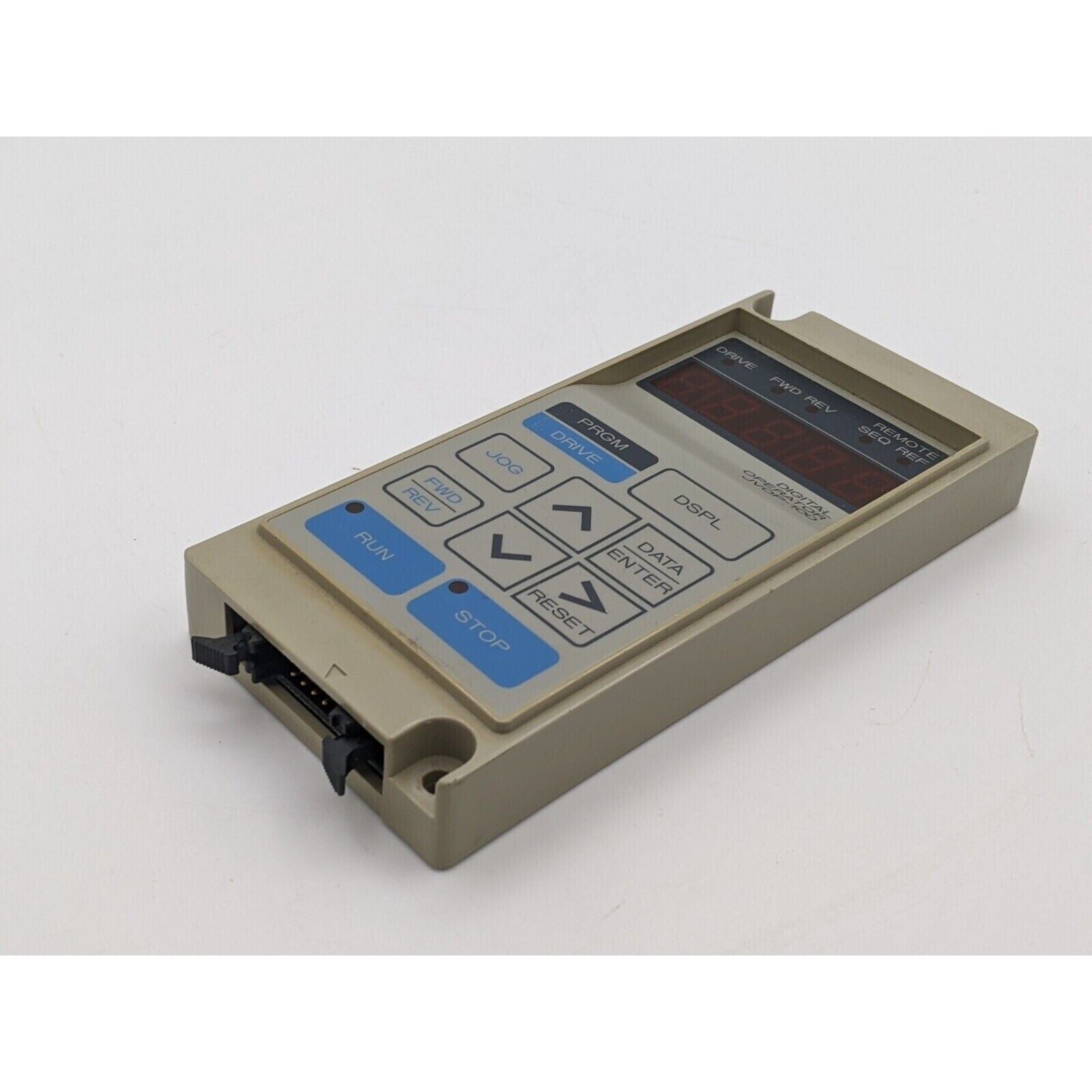 Yaskawa JVOP-100 Digital Operator Keypad, beige with buttons and LED display for Varispeed Series G3/VG3/PC3.