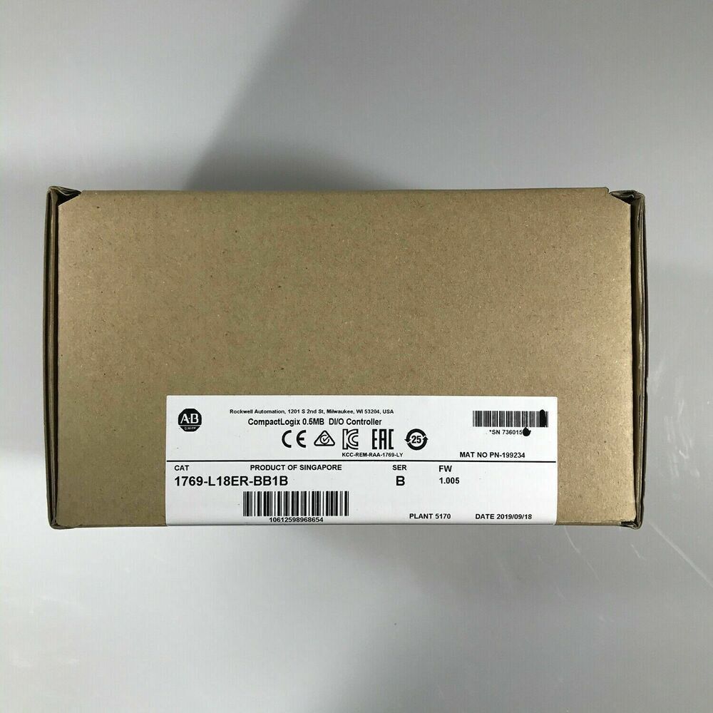 Allen-Bradley 1769-L18ER-BB1B CompactLogix Controller in Box, Singapore Product, Industrial Automation Part