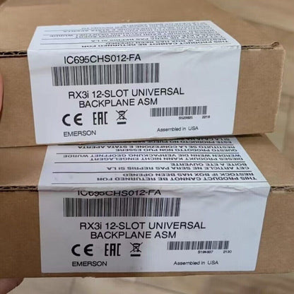FANUC IC695CHS012 12-Slot Universal Backplane ASM, Emerson product in box.