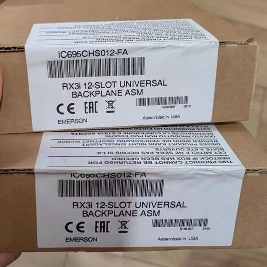 FANUC IC695CHS012 12-Slot Universal Backplane ASM, Emerson product in box.
