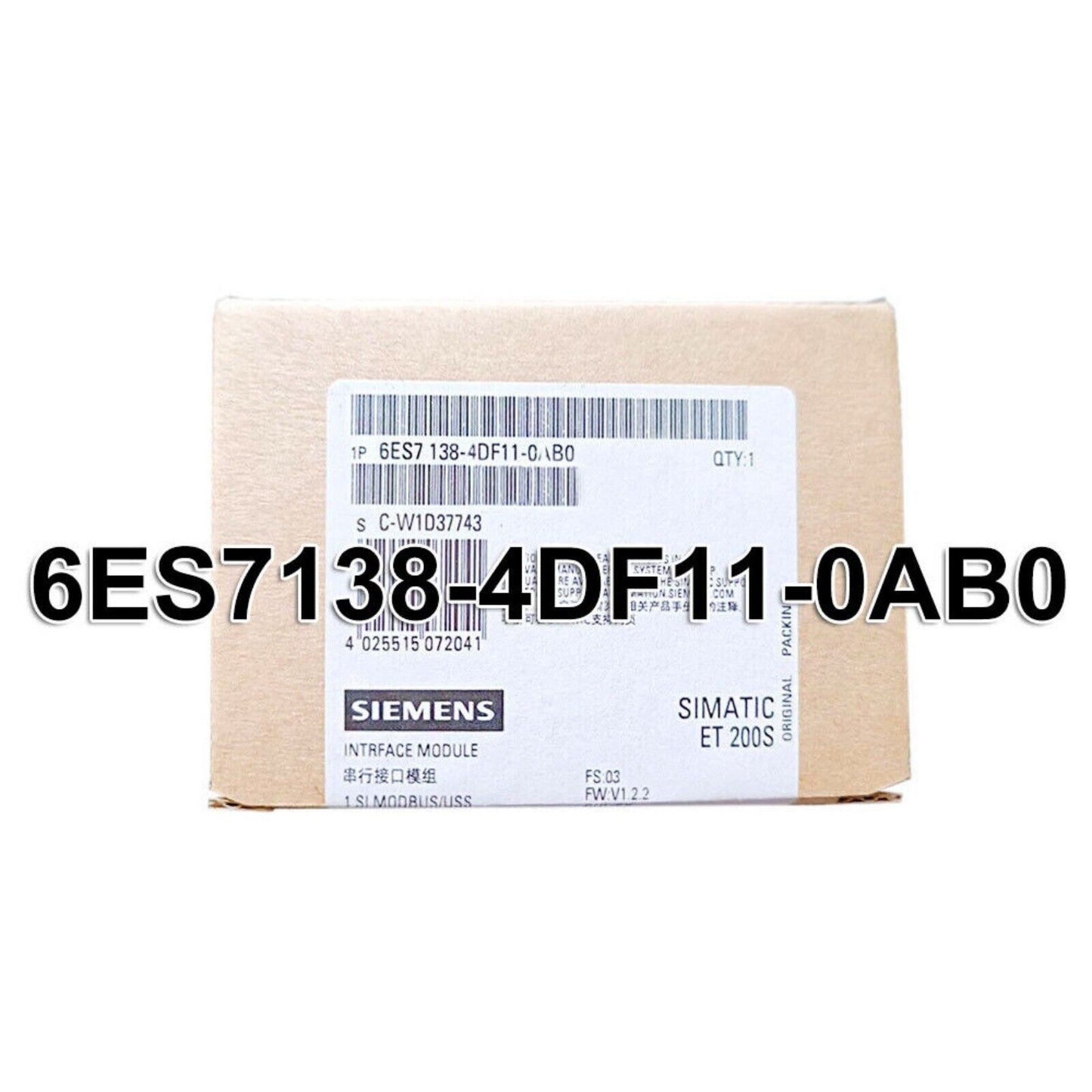Industrial Communication | Siemens | 6ES7 138-4DF11-0AB0 6ES7138-4DF11-0AB0 PM-E Power Modules for ET200S
