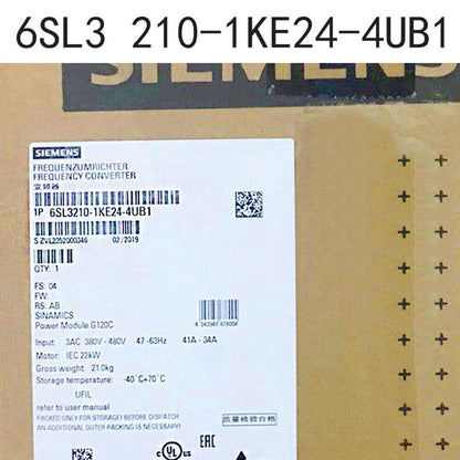 PLC | Siemens | 6SL3 210-1KE24-4UB1 6SL3210-1KE24-4UB1 SINAMICS G120C Inverter