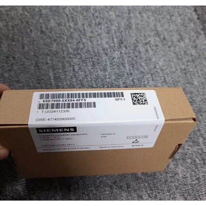Siemens 6SE7090-0XX84-0FF5 frequency converter equipment packaging, Made in Germany