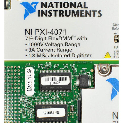 National Instruments PXI-4071 Digital Multimeter, 7 1/2-Digit FlexDMM with 1000V Voltage Range, Made in USA