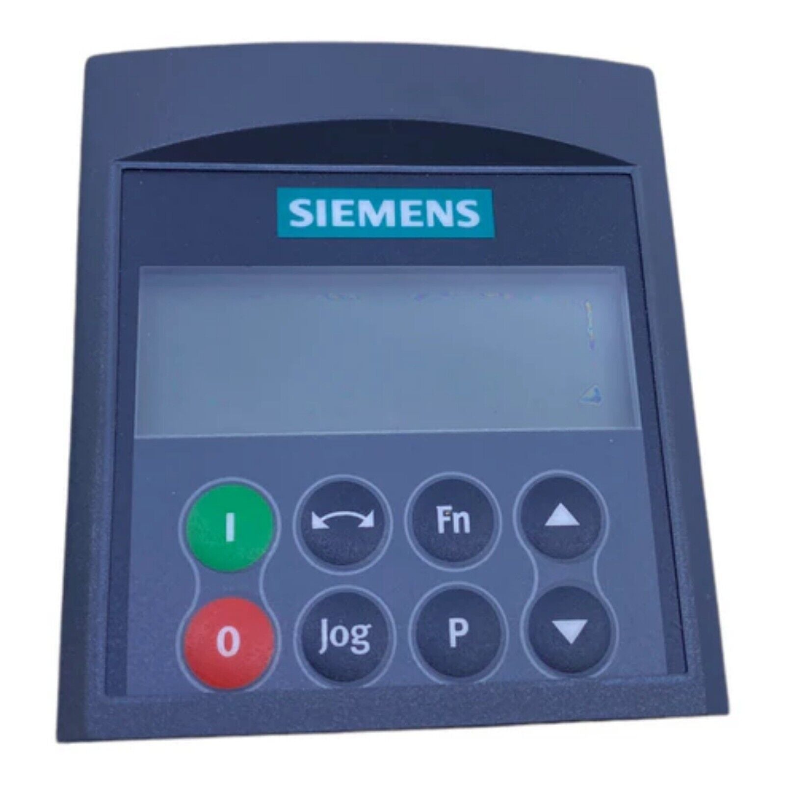 Siemens operator panel with buttons and display for SINAMICS V20 converter