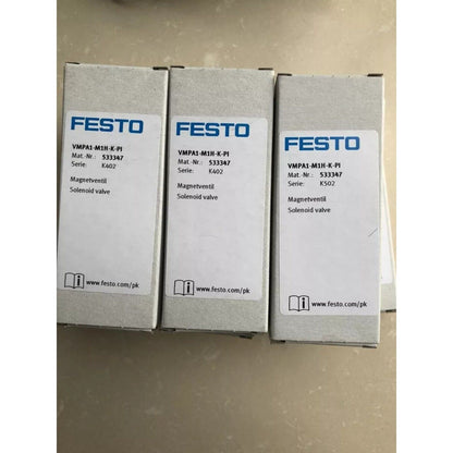 Festo VMPA1-M1H-K-PI air solenoid valve in packaging. Product details: Mat. Nr.: 533347, Magnetventil, Solenoid valve.
