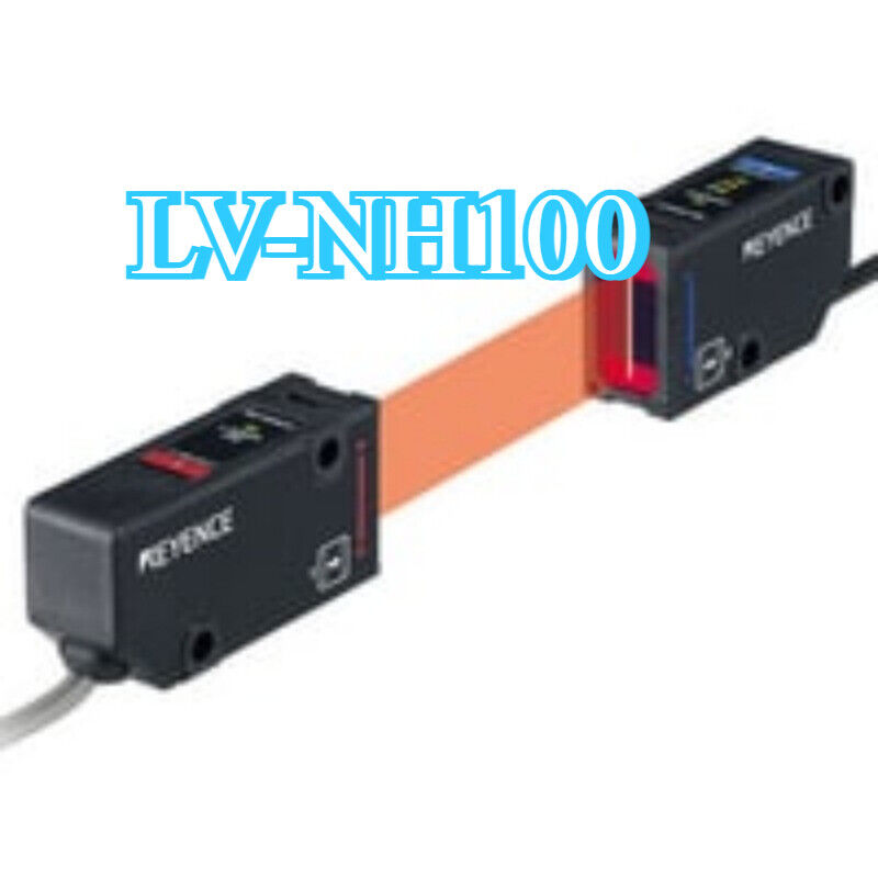 KEYENCE LV-NH100 Digital Laser Sensor, black housing with orange beam, product shot