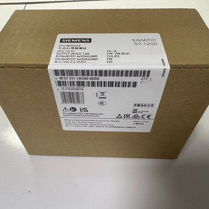 Siemens SIMATIC S7-1200 CPU Module Box, model 6ES7 217-1AG40-0XB0