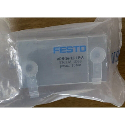 Festo ADN-16-15-I-P-A 536228 Cylinder in packaging, industrial automation part
