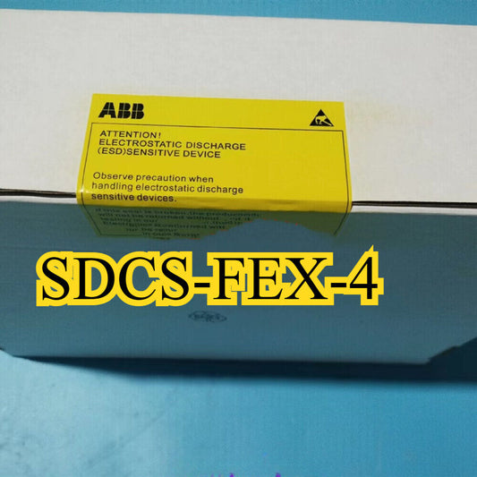 ABB SDCS-FEX-4 PLC Module with ESD warning label. DCS800 drive for industrial automation.
