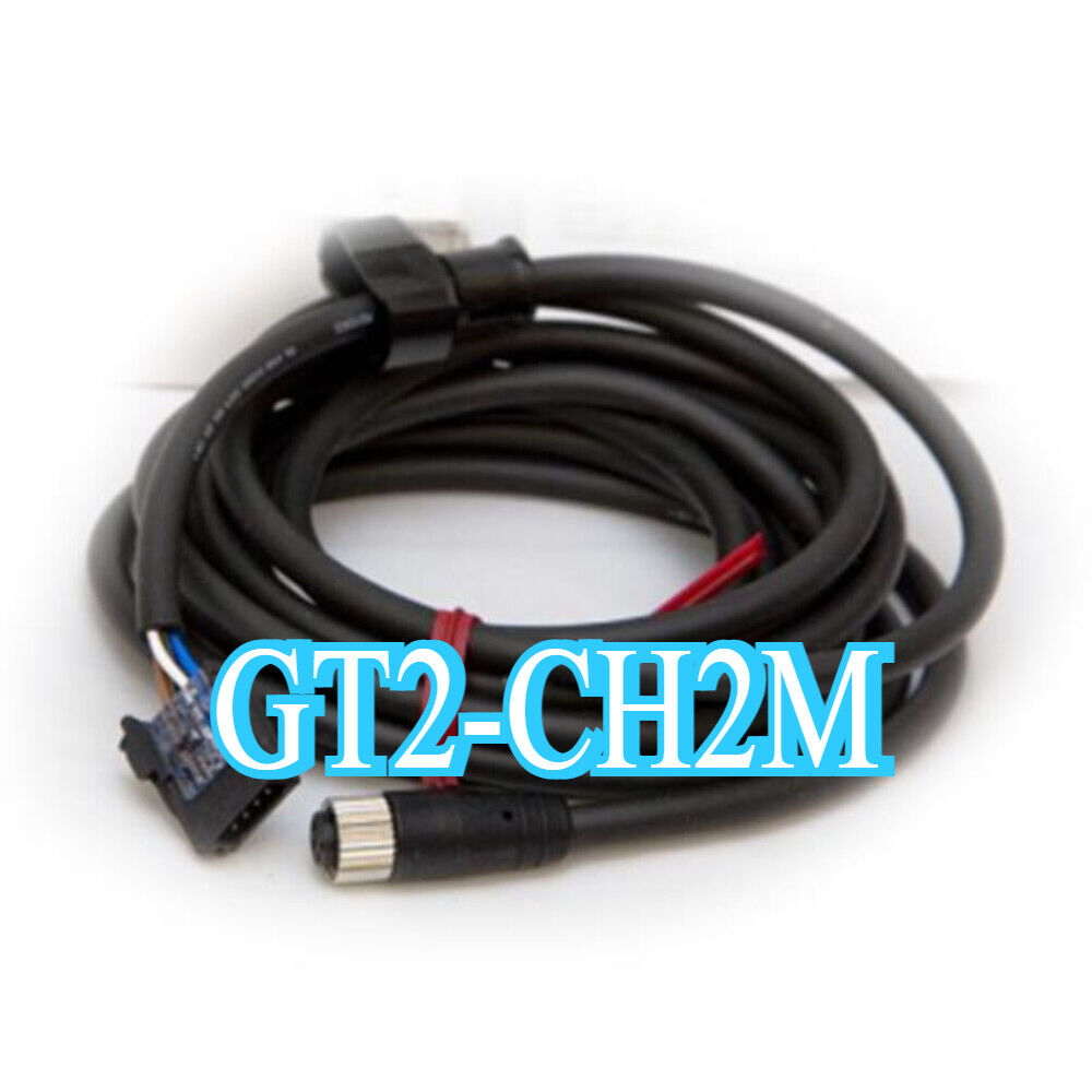 KEYENCE GT2-CH2M contact sensor cable, black, coiled, with connectors, fast shipping