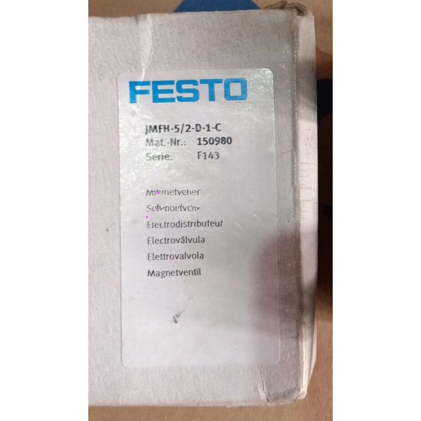 Festo JMFH-5/2-D-1-C 150980 Solenoid valve, product detail with part number, brand logo