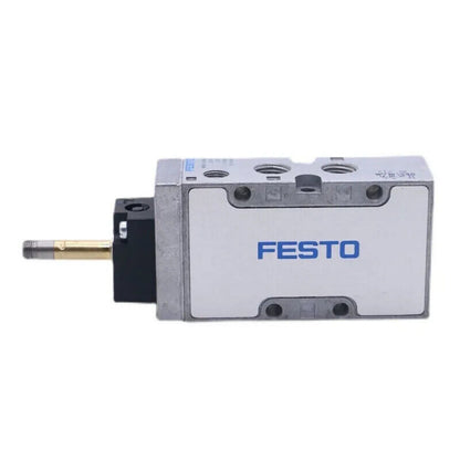 FESTO MFH-5-1/4-B air solenoid valve. Silver and blue pneumatic component for industrial automation, free shipping.