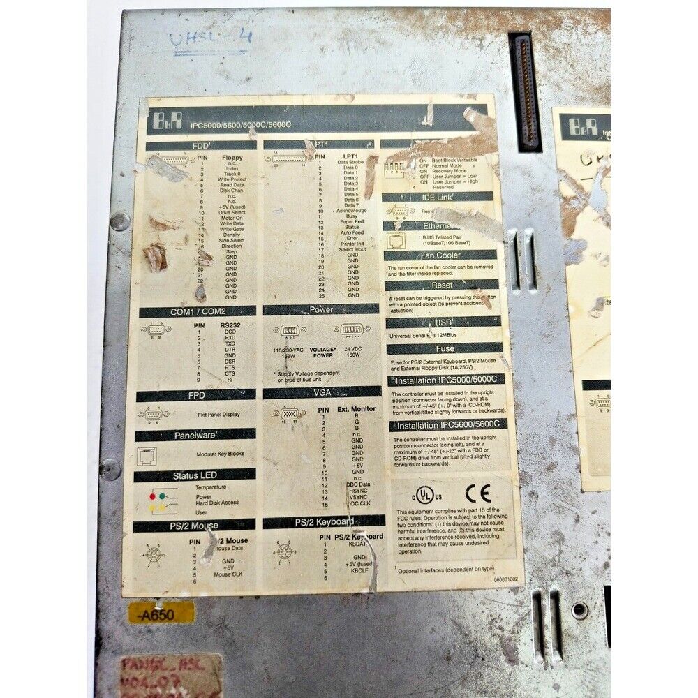 Controller Module | B&R | 5C5001.32 INDUSTRIAL CONTROL HOST 62090170192