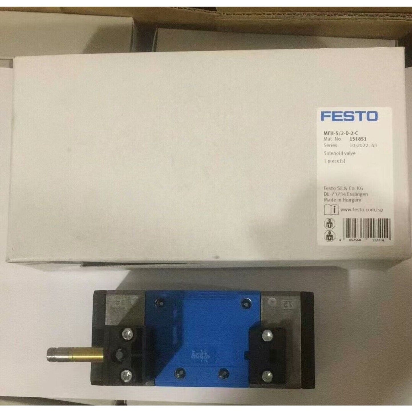 Festo MFH-5/2-D-2-C Solenoid Valve, industrial automation part