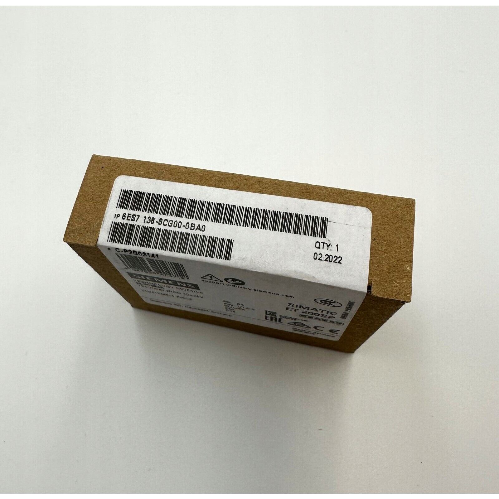 Siemens SIMATIC ET 200SP TM timer module 6ES7 138-6CG00-0BA0, industrial automation part, brown box