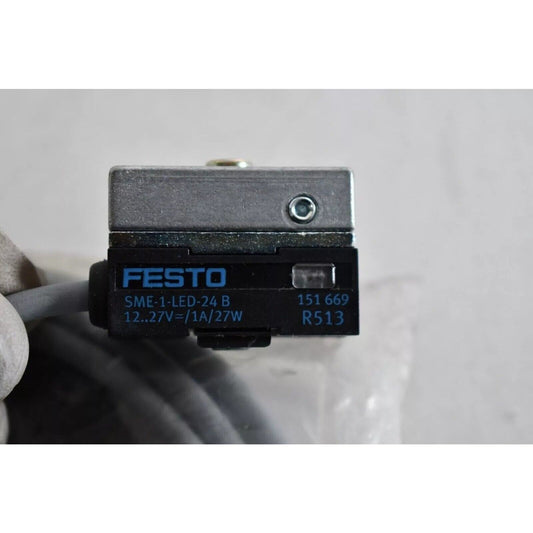 Festo SME-1-LED-24 B proximity sensor switch, industrial automation component with specifications.
